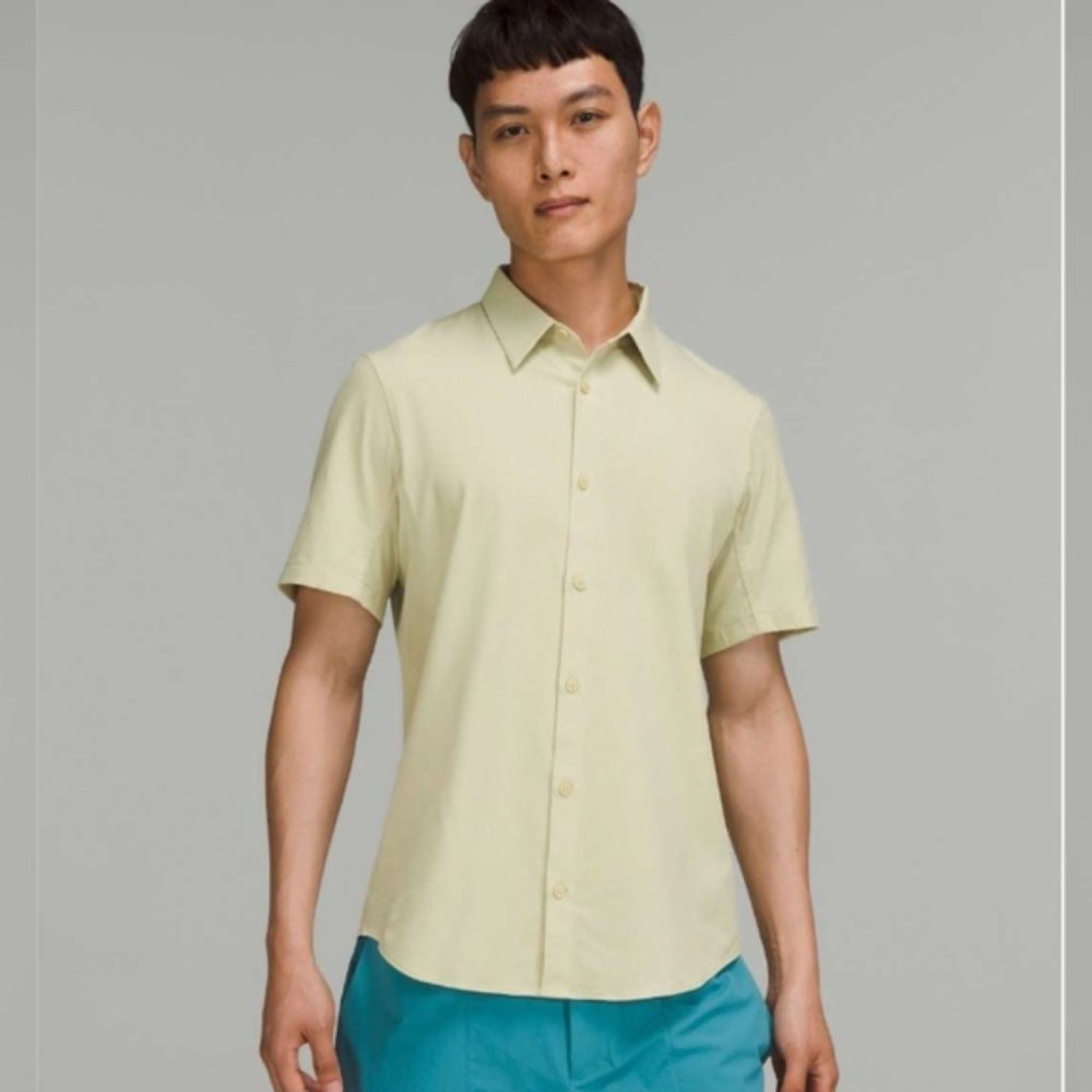 Lululemon Airing Easy Long Sleeve Shirt Heathered Dew Green